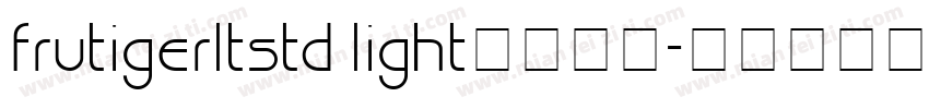 frutigerltstd light字体下载字体转换